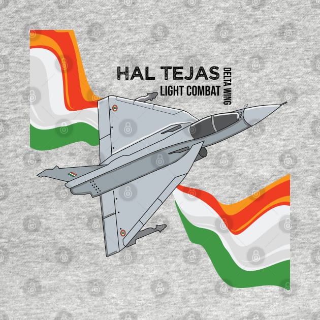 HAL Tejas Indian Fighter Fighterjet Aircraft India Pride by alltheprints